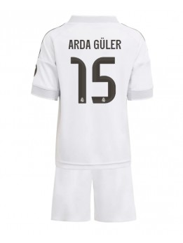 Real Madrid Arda Guler #15 Replika Hemmakläder Barn 2025-26 Kortärmad (+ byxor)